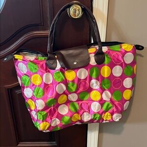 Colorful Polka Dot Tote Bag